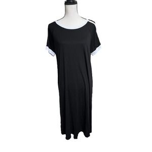NWT Bobeau Black 90s Sporty T-Shirt Dress